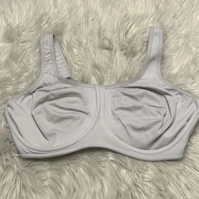 Sutiã esportivo Wacoal 36DDD cinza claro Simone suporte máximo 855170 com aro - Imagem 1 de 4