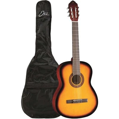 EKO CS-10 Sunburst con Borsa Chitarra Classica 4/4 da Studio Principianti - Immagine 1 di 4