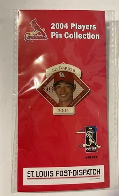 2004 St. Louis Cardinals Player Pin –  So Taguchi Post Dispatch NIP - Image 1 of 4