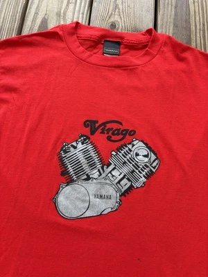 Vintage Yamaha Virago Motorcycle Biker Single Stitch 80s Deadstock Shirt Size XL - Image 1 of 4