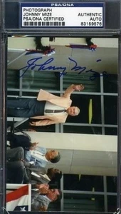 Johnny Mize Signed Original Hof Photo Psa/dna Autograph Authentic - Picture 1 of 1