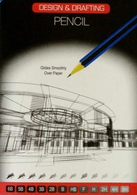 1x Graded Drawing Sketching Artists Pencils Grey lead Art School Drafting Design