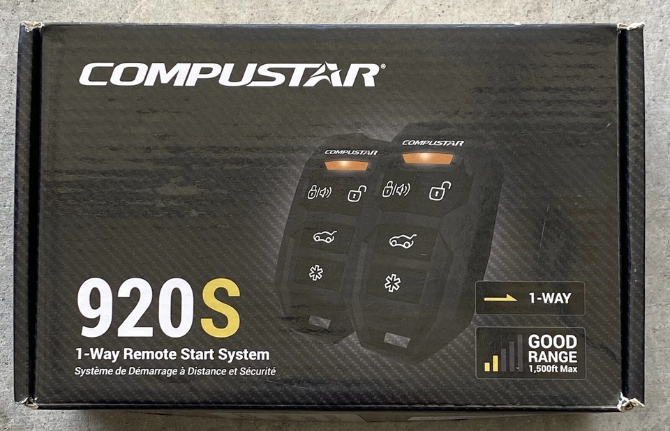 Compustar CS920-S 920S 1-way Remote Start and Keyless Entry System with 1000-ft - Image 1 of 1