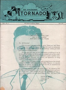 1955 June RAF STATION SCULTHORPE, ENGLAND, UK Royal Air Force magazine TORNADO - Picture 1 of 7