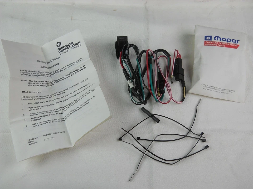 DODGE CHRYSLER PLYMOUTH SOPLADOR MOTOR PAQUETE REPARACIÓN MOPAR 04723982 NUEVO EN STOCK Foto 1 de 1