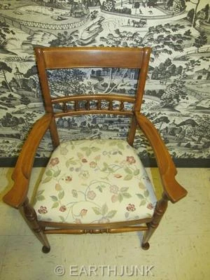 Tell City Spoon Foot Arm Chair 8028 with Andover Finish on Hard Rock Maple Wood - Image 1 of 4