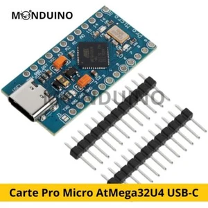 Carte Pro MINI Micro AtMega32U4 USB-C 5V 16Mhz - compatible Arduino IDE - Imagen 1 de 9