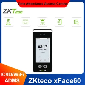 ZKTeco xFace60 Face Recognition Time Attendance Door Access Control System New - Imagen 1 de 18
