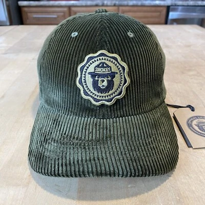 Gorra de pana Filson Smokey Bear bajo perfil - Nueva con etiquetas - Oliva oscura Foto 1 de 4