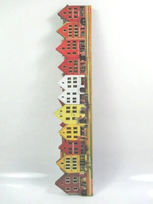 WORLDSOUVENIRS Bergen Norwegen XXXL Magnet Häuserreihe 36 cm !! Souvenir Norway