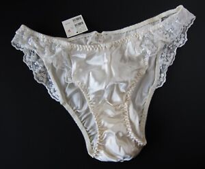 1 NEW Victoria's Secret VTG 90s 100% Silk  String Bikini Panties LARGE
