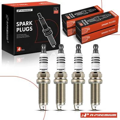 4Pcs Iridium & Platinum Spark Plugs for Hyundai Accent Elantra Kia Rio L4  1.6L - Imagen 1 de 4