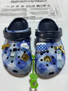Bath & Body Works crocs Gingham  size 6W or M4 NWT Limited Edition - Picture 1 of 9