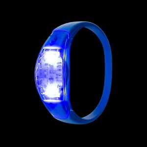 2-96 Blue Sound Activated LED Bracelet Light Up Flashing Voice Control Bangle UK