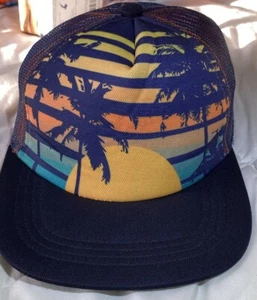 ✅NEW TOMMY BAHAMA MENS SZ.S/M "SUNSET" SNAPBACK ADJUSTABLE TRUCKER BASEBALL CAP. - Picture 1 of 14