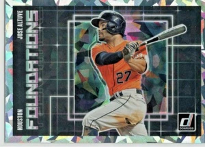 2018 Donruss Foundations Crystals #F9 Jose Altuve - Picture 1 of 2