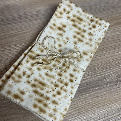 5 servilletas de cena de tela con tema de galletas matzá pan plano pan de comunión hechas a mano Foto 1 de 4