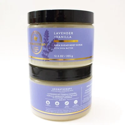 2x Exfoliante Corporal Bath & Body Works LAVANDA VAINILLA Azúcar de Karité 12.5 OZ Aroma NUEVO Foto 1 de 4