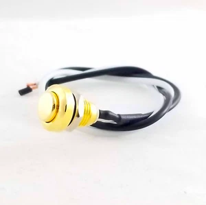 Tesi Switch MICRO Metal Gold 8mm Momentary Guitar Kill Switch - Picture 1 of 3