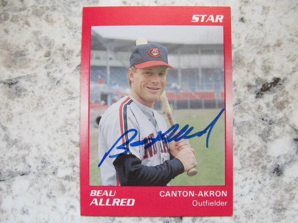 Indians Beau Allred Signed Autographed 1989 Star Canton-Akron Indians Nr.Mint - Image 1 of 1