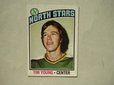 1976/77 O-PEE-CHEE NHL HOCKEY CARD #158 TIM YOUNG ROOKIE EX+ EX/NM SHARP!! OPC - Image 1 of 2