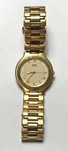 Seiko Gold Tone Analog Watch 7N01-6A30 - Great Vintage Look! - Picture 1 of 7