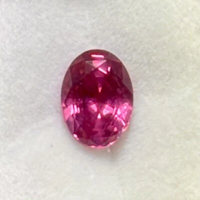 Pink Sapphire Gemstone Natural 1.87 Carat Oval Genuine Loose Gem 8x6mm - Image 1 of 4