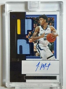 2019 One and One Ja Morant Rookie Patch Auto (RPA) DUAL BLUE /49 - Rare Gem - Picture 1 of 4