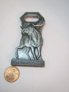 THE MOOSE MAINE SUVENIR CAST IRON MOOSE BOTTLE OPENER MADE in CANADA by CENTURY - Picture 1 of 2