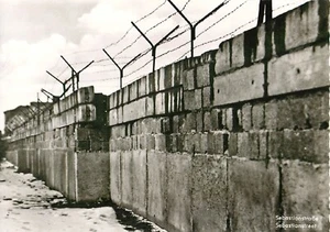 Postcard 1961 Vintage RPPC Berlin Wall Sebastianstraße Germany  - Picture 1 of 2