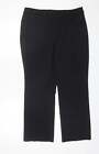 Papaya Womens Black Polyester Dress Pants Trousers Size 14 L27 in Regular