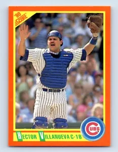1990 Score Rookie & Traded Hector Villanueva Rookie Chicago Cubs #98T - Picture 1 of 2