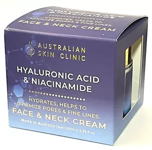 Crema facial y cuello Australian Skin Clinic ácido hialurónico niacinamida 3,38 fl oz - Imagen 1 de 4