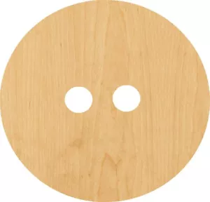 Knopf Laser Ausschneiden Holzform Handwerk Versorgung - Holzhandwerk Ausschnitt - Bild 1 von 1