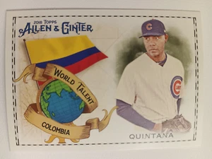 2018 Topps Allen & Ginter World Talent Columbia Jose Quintana #WT-7 - Picture 1 of 2