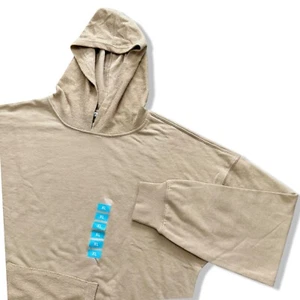 Tan Pullover Hoodie Neutral Safari Kangaroo Pocket SEVEN7 *NWT* / Sz XL - Picture 1 of 15