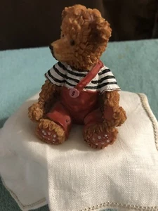 teddy bear figurine Sweater and button - Picture 1 of 4