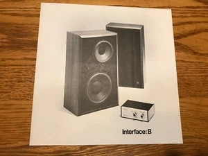 Electro Voice Interface:B  speaker ad flyer - Picture 1 of 3
