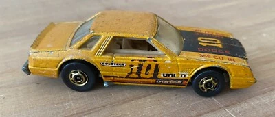 Hot Wheels Mirada Stocker #10 Dodge Gold Wheels amarillo Hong Kong 1980 base metálica Foto 1 de 4