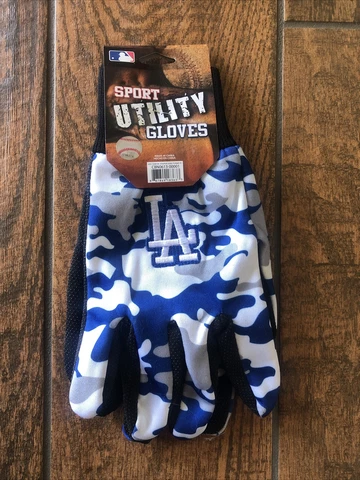 MLB SPORT UTILITY WORK PLAY BASEBALL GLOVES NO SLIP GRIP ADULT  LA DODGERS CAMO Cover