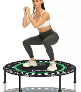 DARCHEN 400 pound capacity adults mini trampoline Exercise Indoor Workout 40” - Picture 1 of 11