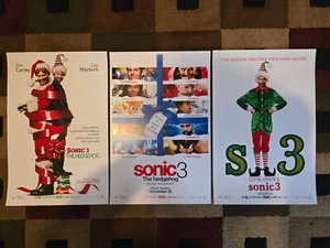 Sonic the Hedgehog 11" x 16.5" Collector's Movie Posters ( Set of 3 ) - Picture 1 of 8