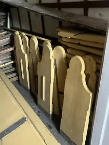 Pitch pine pew ends - Picture 1 of 3