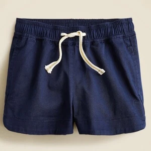 J Crew Girls' fishtail-hem short in chino Size 4 Navy Blue - Picture 1 of 4