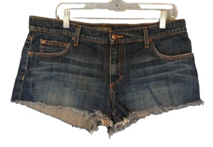 Joe's Denim Shorts Cut-off Blue 5 Pocket Mid-Rise SZ W 31 Dark Wash Waist 36 in - Picture 1 of 8