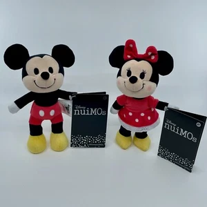Disney Parks Store nuiMOs Classic Mickey & Minnie Mouse Small Posable Plush NEW - Picture 1 of 5