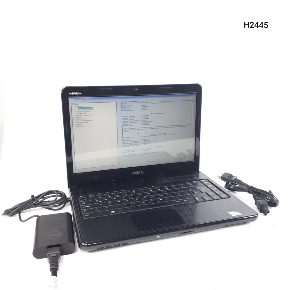 Dell Inspiron N4020 14.1" Laptop Pentium Dual-Core T4500 3GB 320GB No OS H2445 - Image 1 of 4