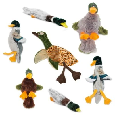 Karlie Plüsch-Hundespielzeug Flatinos Ente Spielzeug mit Squeaker Kuscheltier - Bild 1 von 2