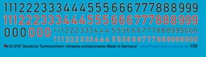 Peddinghaus-Decals 1/35 0797 Tedesco Numeri Torretta Nero/Bianco, Rosso-Bianco - Foto 1 di 1