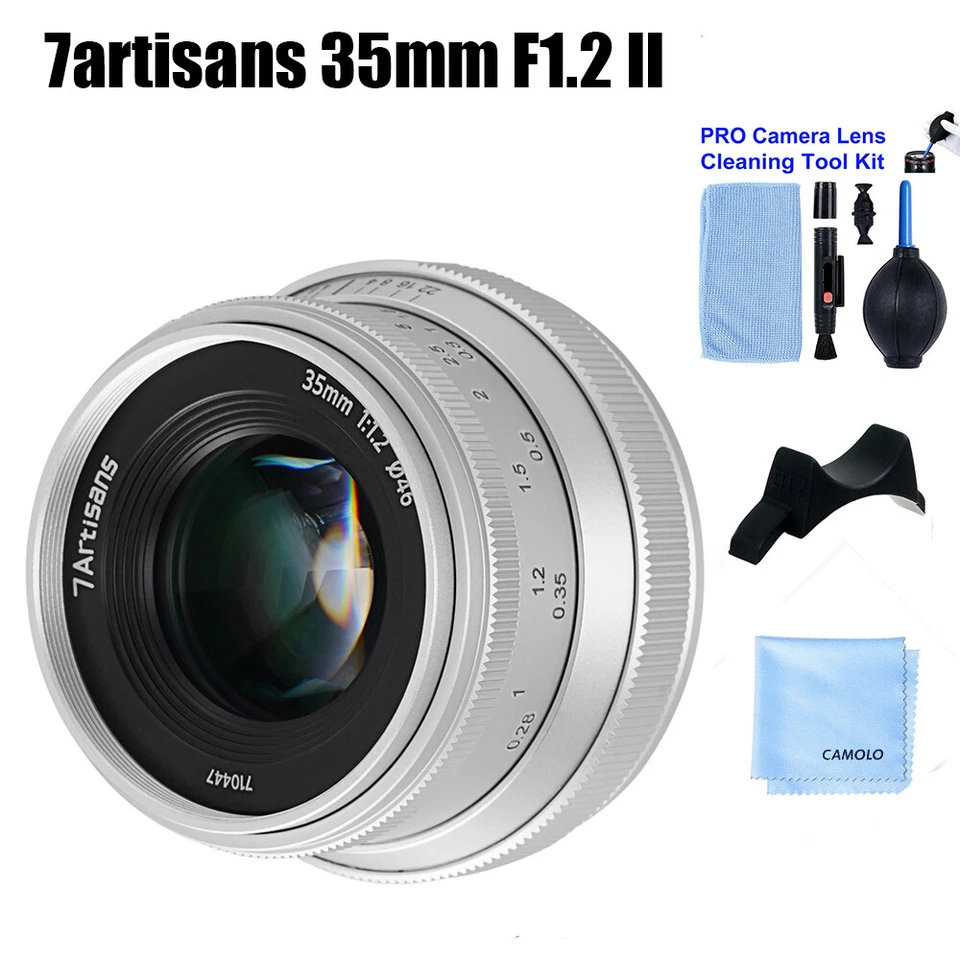 7artisans 35mm F1.2 II APS-C Manual Focus Lens for Sony Fujifilm Canon Mount - Image 1 of 4